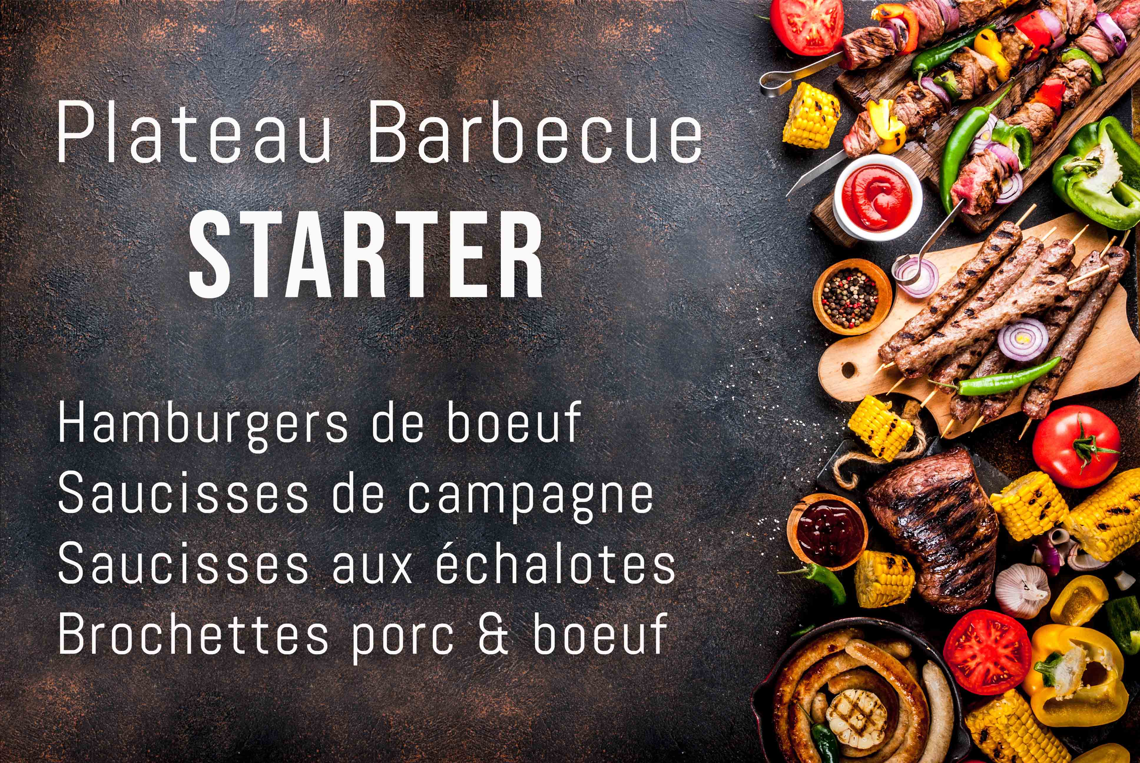 "Starter" Barbecue platter