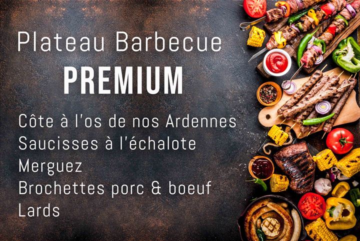 "Premium" barbecue platter